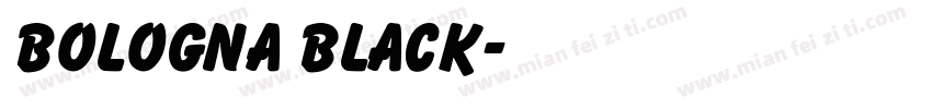 Bologna Black字体转换